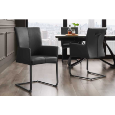 INVICTA Szánkótalpas szék Bull II kéztámlával szürkésbarna taupe bútor