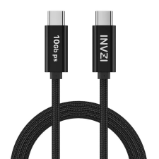 INVZI USB-C / USB 3.2 Gen2 Cable 100W 10Gbps, 2m (Black) kábel és adapter