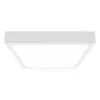  IP44 mennyezeti LED lámpatest - négyzet (30W) meleg fehér, fehér (420 mm)