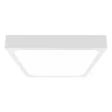  IP44 mennyezeti LED lámpatest - négyzet (30W) meleg fehér, fehér (420 mm) világítás