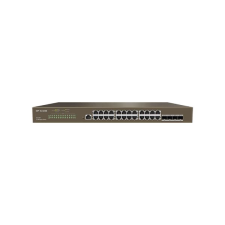 IP-COM 24x 1Gbps + 4x SFP vezérelhető switch (G3328F) (G3328F) hub és switch