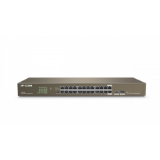 IP-COM G1024F 24-Port Gigabit Unmanaged Switch with 2 SFP Slots hub és switch