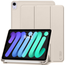  iPad mini 7 2024 tablettok - arany színű smart case, ceruza tartóval tablet tok
