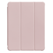  iPad Pro 11 (2020) Tablettok - pink smart case, átlátszó hátlappal, ceruza tartóval tablet tok