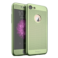 IPAKY Apple iPhone 7 / 8 Védőtok - Zöld lyukacsos mintás tok és táska