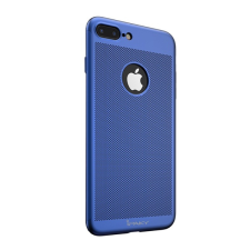 IPAKY Apple iPhone 7 Plus / 8 Plus Védőtok - Sötétkék lyukacsos mintás tok és táska