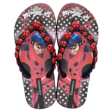 Ipanema Ladybug gyerek papucs - fekete/piros