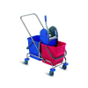 IPC RS Linen 993 takarítókocsi vastag acél vázzal, 2x25L vödörrel, préssel, fordítható tölókarral