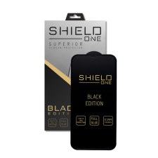  iPhone 11 Pro - ShieldOne Black Edition kijelzővédő üvegfólia, fekete plasztik kerettel mobiltelefon kellék