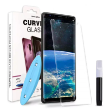  iPhone 11 Pro / X / XS üvegfólia, tempered glass, előlapi, UV, edzett, hajlított, mobiltelefon kellék