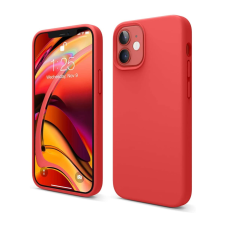  iPhone 12 mini Telefontok - piros pastel szilikon tok tok és táska