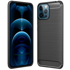  iPhone 12 Pro Max Telefontok - Forcell CARBON fekete szilikon tok tok és táska
