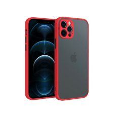  iPhone 12 Pro műanyag tok, piros, fekete tok és táska