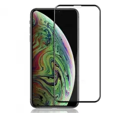  iPhone 12 üvegfólia - 5D tokbarát üvegfólia fekete kerettel mobiltelefon kellék