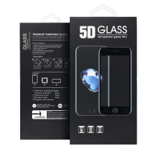  iPhone 13 / 13 Pro / 14 (6.1&quot;) előlapi üvegfólia, edzett, hajlított, fekete keret, 9H, 5D Full Gl... mobiltelefon kellék