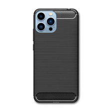  iPhone 13 Pro Max Telefontok - Forcell CARBON fekete szilikon hátlap tok tok és táska