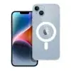  iPhone 14 Plus szilikon tok, hátlaptok, TPU telefon tok, MagSafe kompatibilis, átlátszó