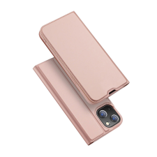  iPhone 14 Plus telefontok - Dux Ducis rose gold flipcover tok tok és táska