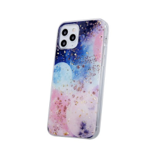 iPhone 14 Pro (61") hátlap tok, TPU tok, Gold Glam Galactic tok és táska