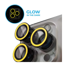  iPhone 16 - Luminous sárga - üveg, kameralencse védőkeret mobiltelefon kellék