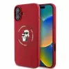  iPhone 16 Plus piros Original Pouch KARL LAGERFELD hardcase Silicone KC Heads Ring MagSafe KLHMP16MSCMKCRHR tok