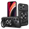  iPhone 16 Pro Defender Armor Mag tok – mágneses, MagSafe kompatibilis, kitámasztható, ütésálló, feke