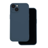  iPhone 16 Pro Max (6.9") szilikon tok, hátlap tok, velúr belső, kék, matt, Silicone Case