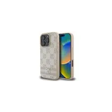  iPhone 16 Pro Rózsaszín DKNY Kockás minta és nyomtatott csíkok tok tok és táska