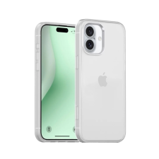  iPhone 16 telefontok - átlátszó hátlap tok, átlátszó szilikon kerettel ﻿ tok és táska