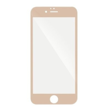 iPhone 6 / 6S üvegfólia, előlapi, 5D, edzett, hajlított, arany kerettel mobiltelefon kellék