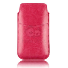 Iphone 6 bőr tok - sötét pink tok és táska
