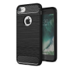  iPhone 7 Plus / 8 Plus telefontok - Carbon Fiber fekete szilikon tok