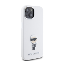 iPhone Telefontok iPhone 15 - Karl Lagerfeld Ikonik - fehér hátlap tok tok és táska