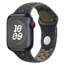 iprofix Apple Watch szíj, 38/ 40/ 41 mm, Öko - lélegző sport szilikon szíj - éjfekete okosóra kellék