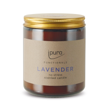 Ipuro Functionals Lavender - No Stress illatgyertya 200g, gyertya