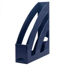Iratpapucs 8cm, műanyag, 80x327x253mm, bluering®, sötétkék irattartó
