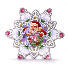 IRIS 3D hópehely mintás/25x29cm 2db karton dekoráció karácsonyi dekoráció
