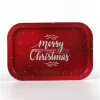 IRIS bádog tálca téglalap merry xmas piros 34*23 cm (IRIS_080886)