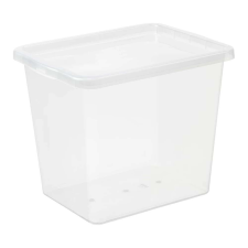 IRIS Basic Box Műanyag Tárolódoboz tetővel 31L - Átlátszó bútor