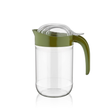  IRIS C-00130 Alegre olaj és ecet kiöntő üvegkancsó 660ml, zöld konyhai eszköz