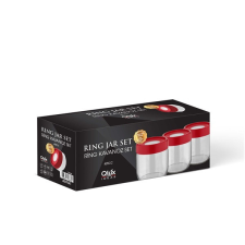 IRIS C-00379 Ring üveg tároló szett 3 darabos 3*425ml konyhai eszköz