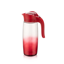IRIS C-00400 Rainbow Üveg kancsó 1,6L - Piros / átlátszó (C-00400) vízforraló és teáskanna