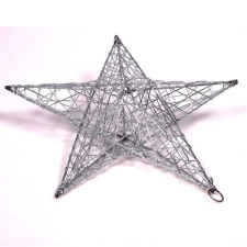 IRIS Csillag alakú 20cm/ezüst színű festett fém dekoráció dekoráció