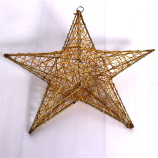 IRIS Csillag alakú 40cm/arany színű festett fém dekoráció dekoráció