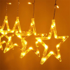 IRIS csillag alakú fix fényű/2,5m/távirányítós/meleg fehér/12db led-es usb-s fénydekoráció