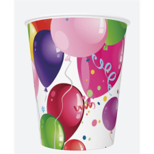 IRIS Daisy papírpohár, 250 ml, különböző színekben és mintákkal, 8db/csomag (KD01_OG_) party kellék