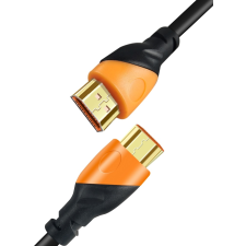 IRIS HDMI v2.0 - HDMI kábel 5m - Fekete/Narancssárga kábel és adapter