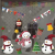 IRIS Hóember mintás/35x50cm páraálló karácsonyi ablakdísz (IRIS_173-23)