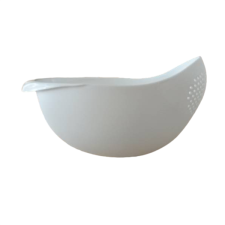 IRIS KT-001-W fehér tál szűrővel 22cm konyhai eszköz