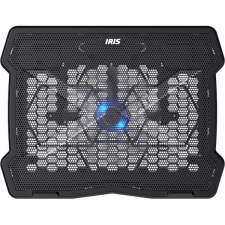 IRIS notebook hűtőpad fekete (L-13) (L-13) laptop kellék